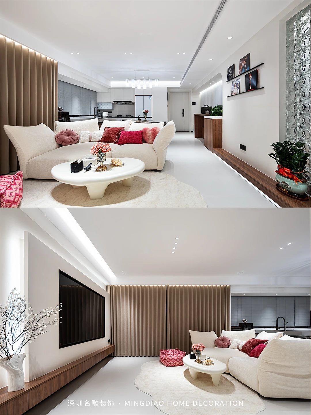 熙园山院130㎡法式奶油风： 都市“女主” 的温柔居所